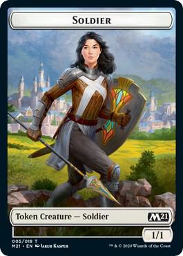 Knight // Soldier Double-Sided Token (Back)