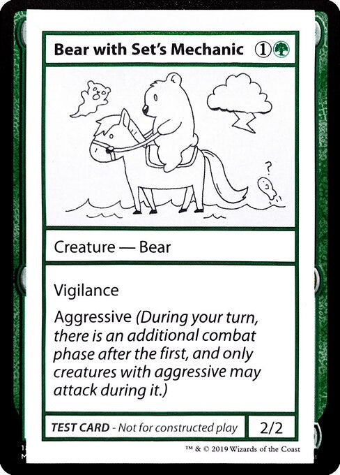 Bear with Set's Mechanic (No PW Symbol)