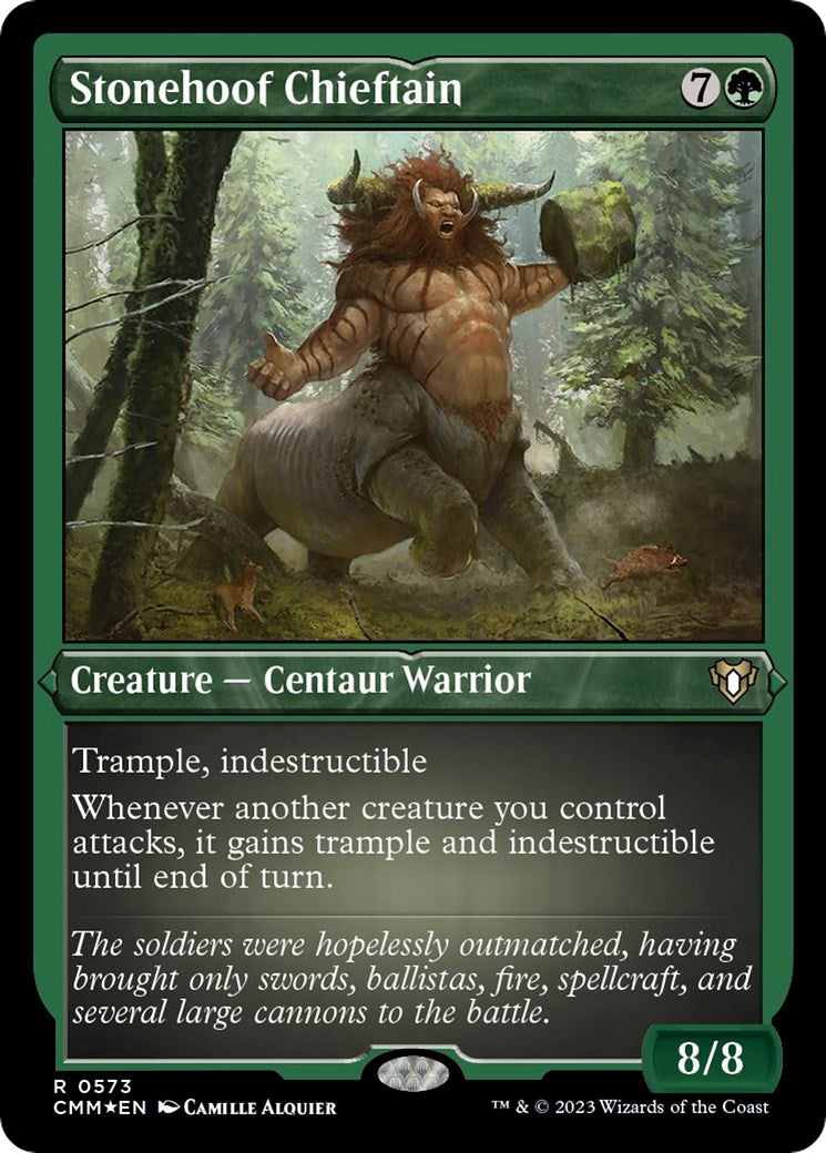 Stonehoof Chieftain (Foil Etched)