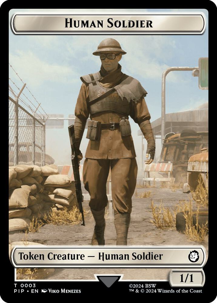 Soldier (0004) // Human Soldier Double-Sided Token (Back)