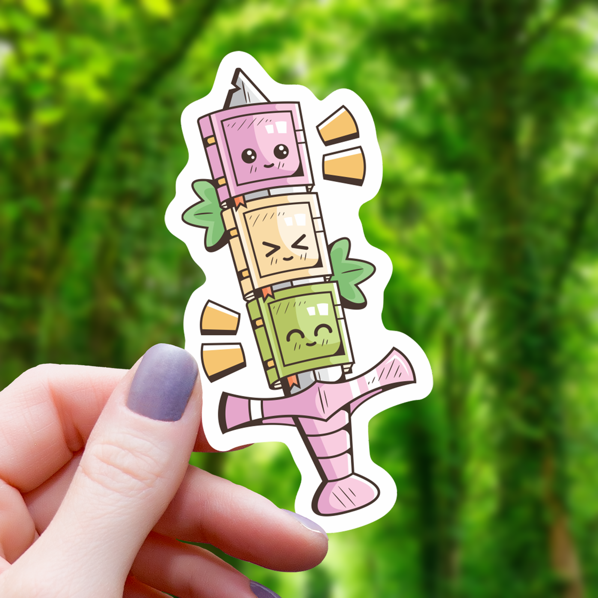 Sword Book Dango Chibi Sticker - 3"