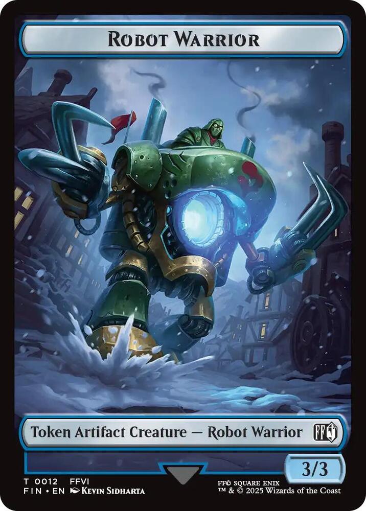 Emblem - Sephiroth, One-Winged Angel // Robot Warrior Double-Sided Token (Back)
