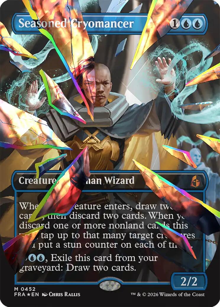 Seasoned Cryomancer (Borderless) (Facet Foil) (0452)