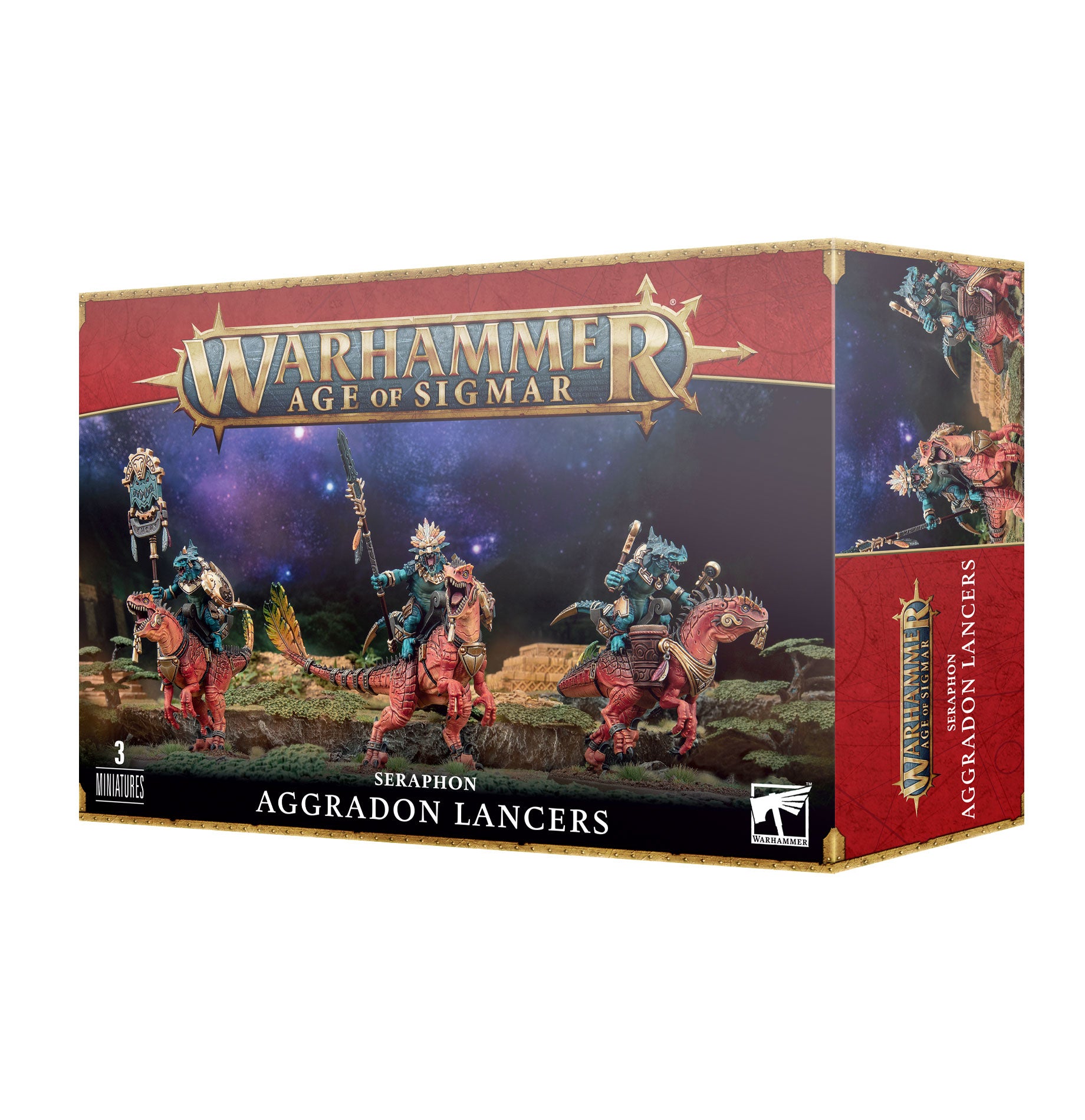 Aggradons AOS: Seraphon: Aggradon Lancers