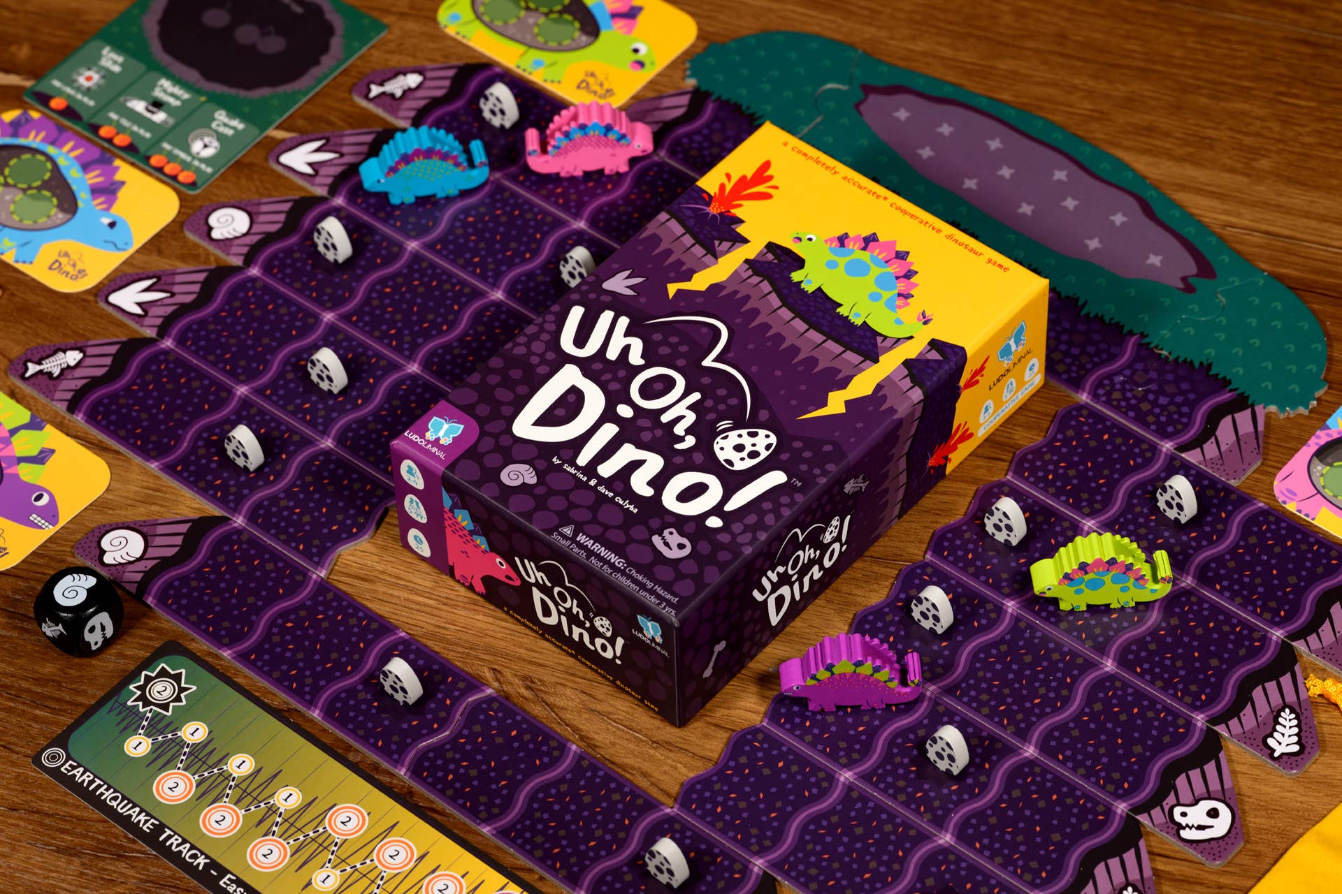 Uh Oh, Dino! - Cute & Chaotic Dino Co-op Board Game