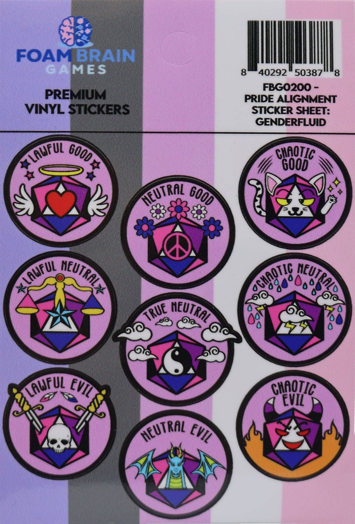 Pride Alignment Sticker Sheet: Genderfluid