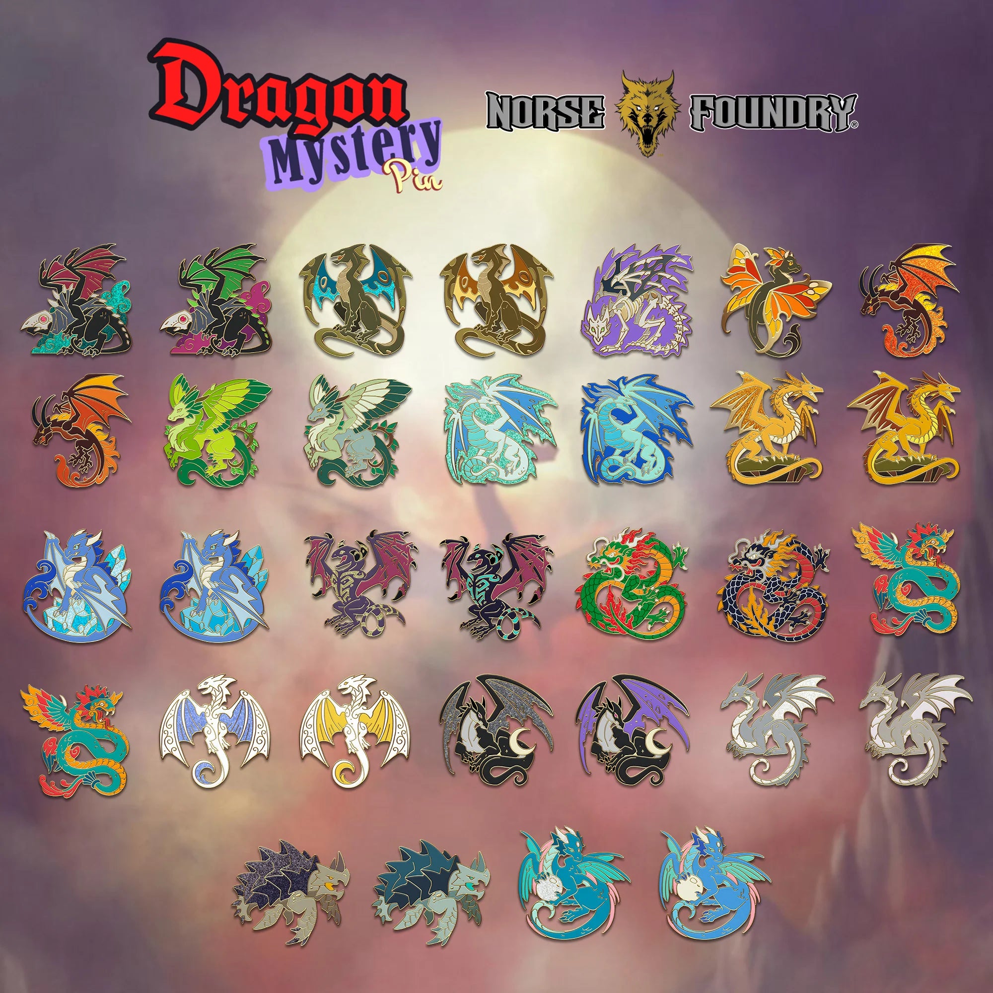 Norse Foundry - Mystery Dragon Pin